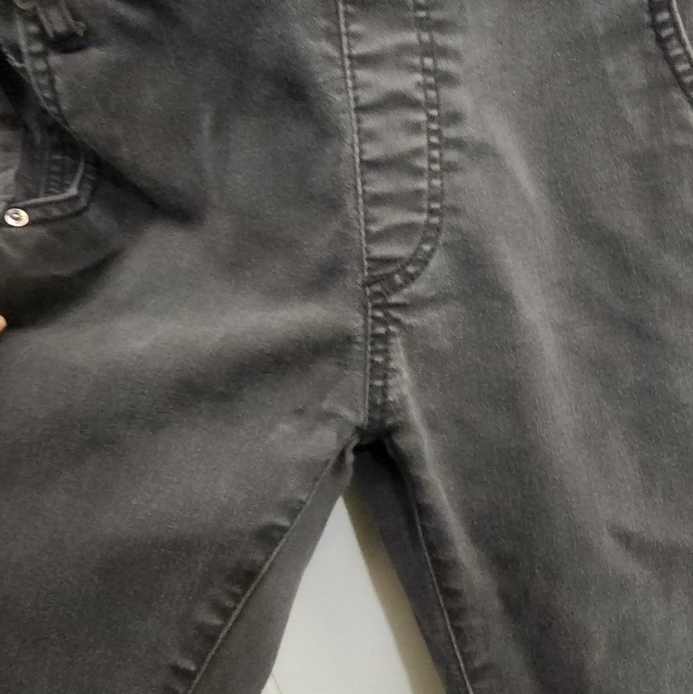 Free People Black Denim Skinny Jeans Overalls - Picture 4 of 13
